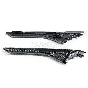 2 pièces de garnitures de remplacement en fibre de carbone pour les caches d'aération latéraux BMW F90 M5 2018-IN, garniture de couvercle de prise d'air latérale, pièce extérieure automobile - Product Image 6