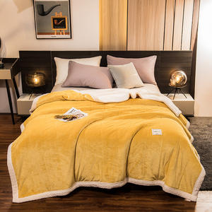 Moderno personalizzato tutti amano all'ingrosso a buon mercato di visone di alta qualità arazzo coperta da viaggio - Product Image 3