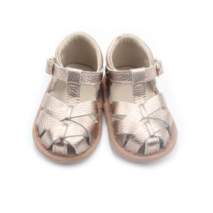 卸売ベビーニーハイグラディエーターガールズフラットソフトレザーサンダル - Product Image 2