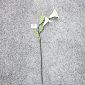 Flor Artificial de Tallo Único con 2 Cabezas, Datura <span class=keywords><strong>Stramonium</strong></span>, 60CM, Blanca, para Decoración de Tiendas, Hogares y Ventanas - Product Image 3