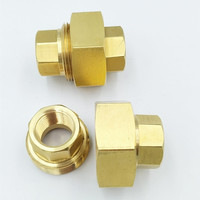 Raccord de tuyauterie hexagonal femelle en laiton massif usiné avec précision, 1/4 ", 3/8 ", 1/2 ", avec écrou pivotant robuste