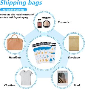 HuamaohengchunOcean Printed Poly Mailer 6x9 Inch Waterproof and Tear-Resistant Shipping Bags for Clothing, Strong Maili Bags - Product Image 5