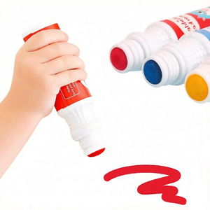 Marqueurs à pointe <span class=keywords><strong>feutre</strong></span> multicolores (8 pièces) pour peinture fluide, faciles à saisir, sans bavure et lavables, prêts à être expédiés - Product Image 1
