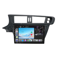 Kit d'accessoires intérieurs Meihua, cadre de façade pour autoradio Android Auto 10 pouces pour CITROEN C-QUATRE C3-XR 2010-2015, noir mat