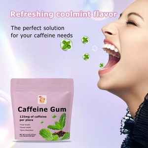 Best Selling Caffeine <b>Gum</b> Pieces with Caffeine Refreshing Coolmint Flavor Natural Herbal Dietary Supplements Caffeine <b>Gum</b> Pieces - Product Image 2