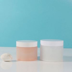 Tarro Cosmético de Lujo Blanco Esmerilado de 100g con Tapa de Rosca de Plástico para Crema de Cuidado de la Piel, Lápiz Labial, Pestañas Postizas, Polvo Suelto - Product Image 2