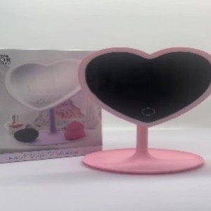 Espejo de Maquillaje LED SUNMAXTOP con Forma de Corazón, Espejo de Vanidad de Escritorio con Intensidad Regulable - Product Image 1