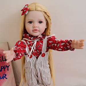 Nouveau Style 18 pouces américain fille poupées vinyle Reborn bébé poupées fille jouet réaliste nouveau-né bébé Silicone Reborn bébé <span class=keywords><strong>poupée</strong></span> pour fille - Product Image 3