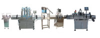 Machine de remplissage en ligne 4 buses machine de remplissage automatique Remplisseur de bouteilles de liquide de débordement pour shampooing gel de bain détergent liquide