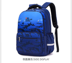 Trendy High-Capacity Oxford Waterproof Student <b>Backpack</b> High Middle School Unisex Fashion Polyester Weight-Reducing - Product Image 3