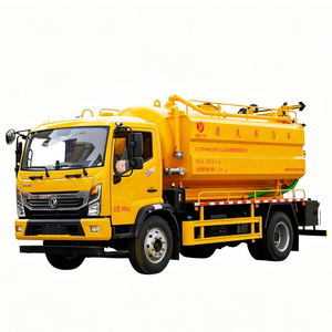 Vacuum Sewage Suction Truck Diesel EURO 5 Emission 4m Tank Capacity Wastewater Suction Compression Truck Manufacturer for Sale - Product Image 1