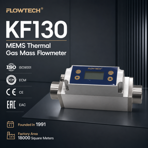 Connexion filetée BSP NPT Compact MEMS Digital 0.-270. Débitmètre massique de gaz à affichage sélectionnable pour l'air, l'azote, l'oxygène, le CO2 - Product Image 2