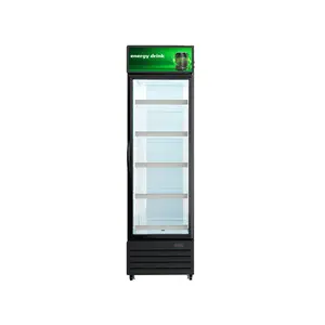 エナジードリンク飲料クーラー垂直冷蔵ショーケース直立ディスプレイ商用冷蔵庫