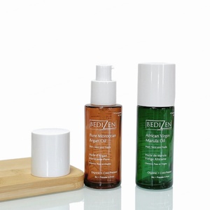 Luxury Round Flat Shoulder Skincare Serum Lotion Bottle 30ml 50ml 100 ml 120 ml Cosmetic Bottle with Lotion Pump - Product Image 3