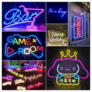 <strong>Neon</strong> Light Custom bar Decoration Ambiance Internet Celebrity Background Wall <strong>Beer</strong> Cocktail Shaped <strong>Sign</strong> - Product Image 2