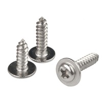 Sekrup Self Tapping Kepala Pan Phillips Baja Tahan Karat 304 dengan Washer Tipe AB Sekrup Plat Logam Metrik ST2 ST2.3 ST2.6