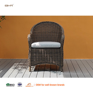 Silla <span class=keywords><strong>de</strong></span> Balcón <span class=keywords><strong>de</strong></span> Mimbre BHR, Muebles <span class=keywords><strong>de</strong></span> Jardín Tejidos a Mano, Ratán para Comedor al Aire Libre, <span class=keywords><strong>Sillones</strong></span> con Textura Natural y Asiento Cómodo - Product Image 3