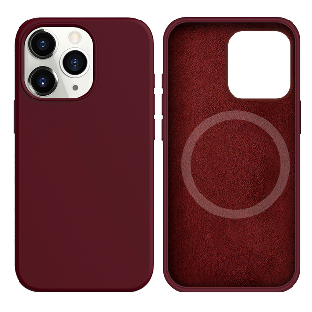 Ultra-Thin Lightweight Magnetic Soft Liquid Silicon Case for iPhone 16 Pro Max Wireless Charging Mobile Phone Case