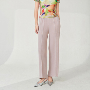 Pantalon plissé évasé décontracté et élégant pour femme grande taille, style coréen, vente en gros de vêtements en vrac PY Fashion Design - Product Image 3