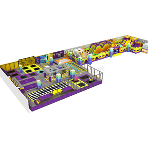 Aire de jeux intérieure commerciale pour enfants en fibre de verre et acier, maison de jeu de rôle, machine à balles, piscine à balles avec toboggans pour écoles - Product Image 4