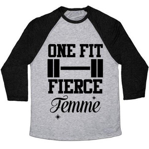 Camiseta de béisbol unisex One Fit Fierce Femme Tri-Blend - Product Image 1
