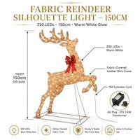 Oferta Especial: Set Familiar de Renos Navideños Iluminados para Jardín Exterior con Luces LED, Estacas y Bridas