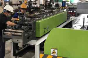Farbiges Stahl profil Dachfirst Rollen form maschine/Dachziegel Ziegel Baustoff maschinen - Product Image 6
