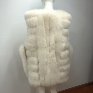 Veste en fourrure de renard véritable longue et chaude pour femmes, nouvelle mode d'hiver en gros - Product Image 3