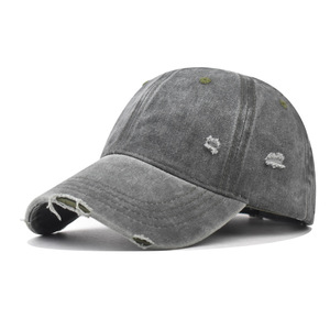 Casquette personnalisée avec nom, casquette snapback anti-UV délavée style déchiré, casquette de baseball délavée pour femmes et hommes - Product Image 4
