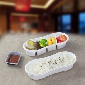 Contenedores de Almacenamiento de 3 Compartimentos para Envases de Alimentos Desechables de 4 Compartimentos, Caja para Empacar Alimentos - Product Image 2