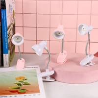 Lampe de lecture LED de chevet pour dortoir étudiant, corps en plastique blanc, protection oculaire moderne, lampe de lecture à pince, veilleuse