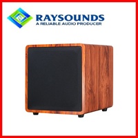 Subwoofer Amplificado de 300 Watts RMS para Cine en Casa, de Madera, Marca Guangzhou, Clase AB, 12 Pulgadas