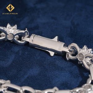 Pulsera de Diamantes Cultivados en Laboratorio ZUANTA JEWELRY, Oro Blanco, Diseño Floral, Certificado IGI, Joyería de Lujo para Mujer - Product Image 6