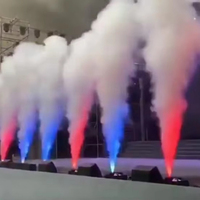 Effet Spécial Scène Disco Concert Stade Contrôle DMX Sans Bruit Jet de CO2 Cryogénique à Couleurs Changeantes, Machine à Colonnes de Jet LED
