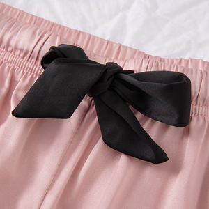 Fabricante Personalizado Luxo Casual Conjunto Pijama de Verão das Mulheres Cetim Manga Curta Noite Sleepwear Térmico para Mulheres e Meninas - Product Image 5