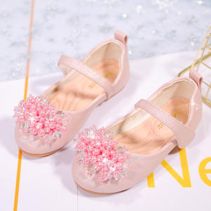 Han Girl talon plat bleu rose perle mariage chaussures quotidiennes fille confortable perle danse anniversaire princesse chaussures - Product Image 2