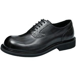 Zapatos de Hombre Retro Casuales de Cuero Genuino al por Mayor, Transpirables, Ligeros, de Piel de Vacuno, con Diseño de Ladrillo Tallado, Estilo Vintage - Product Image 1