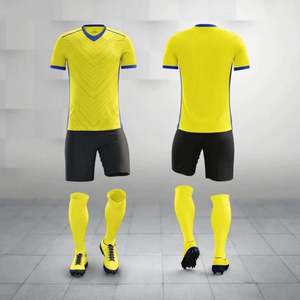 Uniformes de Fútbol Personalizados de Alta Calidad para Hombres, Adultos y Niños, Conjuntos de Camisetas de Manga Corta, 100% Poliéster, Color Personalizado - Product Image 1