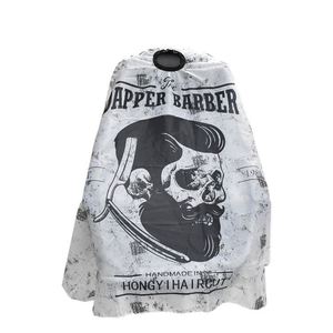 Cool Haircut Peluquería Barber Cloth Skull Pattern Delantal Capa de poliéster Hair Style Design Supplies Salon Barber Dress Barber - Product Image 1