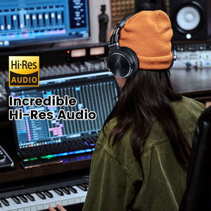 Casque DJ <span class=keywords><strong>filaire</strong></span> OneOdio Pro10 avec haut-parleurs de 50 mm, double prise jack 3,5 mm et 6,35 mm, pliable, circum-auriculaire, pour studio - Product Image 2