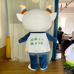Disfraz de Mascota de Oveja de Dibujos Animados Personalizado, Traje de <span class=keywords><strong>Animal</strong></span> de Peluche de Alta Calidad para Eventos, Promociones, Actividades Escolares y Fiestas - Product Image 4