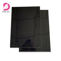 Portapapeles de Oficina Tipo L Transparente de Plástico A4 Personalizado, Carpeta de Archivo Transparente en Forma de L para Documentos