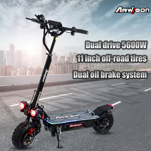Arwibon Q06 Pro 5600 Watt Điện Scooter Động Cơ Kép Có Thể Gập Lại Phiên Bản Đứng Dành Cho Người Lớn Scooter Ghế 100 Km/H Tốc Độ Tối Đa - Product Image 2