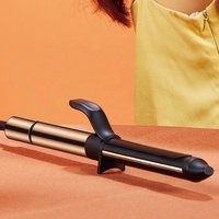 Fer à friser professionnel à tissage profond avec cordon d'alimentation 360 °   Fer à friser portable rotatif, marque privée, personnalisé