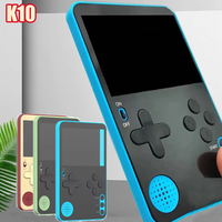 Console de jeux vidéo portable K10, lecteur de jeux 500-en-1, écran 2,4 pouces, classique rétro, joystick, boîte pour garçons, enfants, cadeaux de Noël