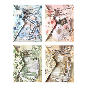 30 autocollants par paquet, série <span class=keywords><strong>postale</strong></span> Island Shore, autocollants rétro pour journal, autocollants et matériel pour journal intime d'enfants - Product Image 5