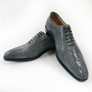 Chaussures Classiques <span class=keywords><strong>Homme</strong></span> en Cuir de Raie de Luxe, Chaussures Italiennes Oxford Formelles Personnalisées pour Hommes, <span class=keywords><strong>Mariage</strong></span> et Soirée - Product Image 1