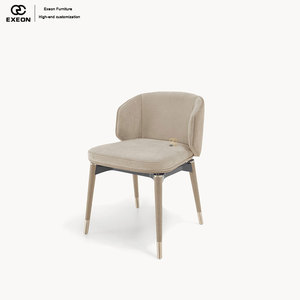 Últimos 26 Modelos de <span class=keywords><strong>Sillas</strong></span> de Comedor de Terciopelo de Lujo Italiano de Alta Gama para Villas, Diseño de Muebles con Cojines Suaves para Conjuntos de Comedor - Product Image 4