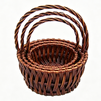 Panier en saule tressé à la main, directement de l'usine, panier décoratif pour fleurs, panier de rangement pour fruits et légumes pour la maison