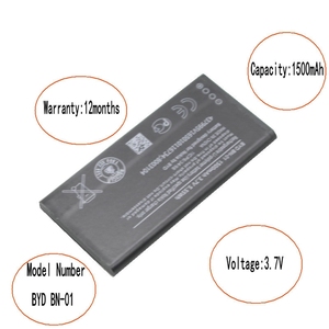 Batería de Repuesto BN-01 de 1500mAh para Nokia Lumia X 1045 RM-980 CE RoHS, Venta al Por Mayor, Alta Capacidad, Alta Calidad - Product Image 4